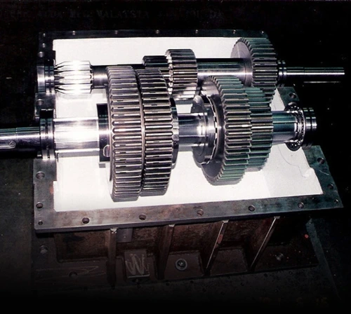 Gear assembly and gearbox component reference