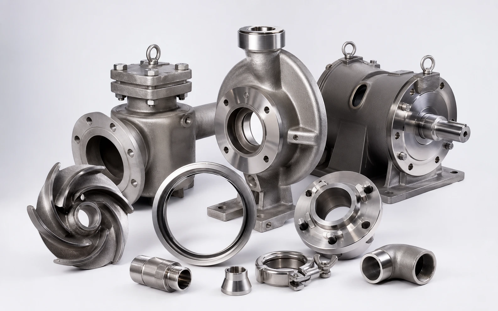 Pump and valve component illustration