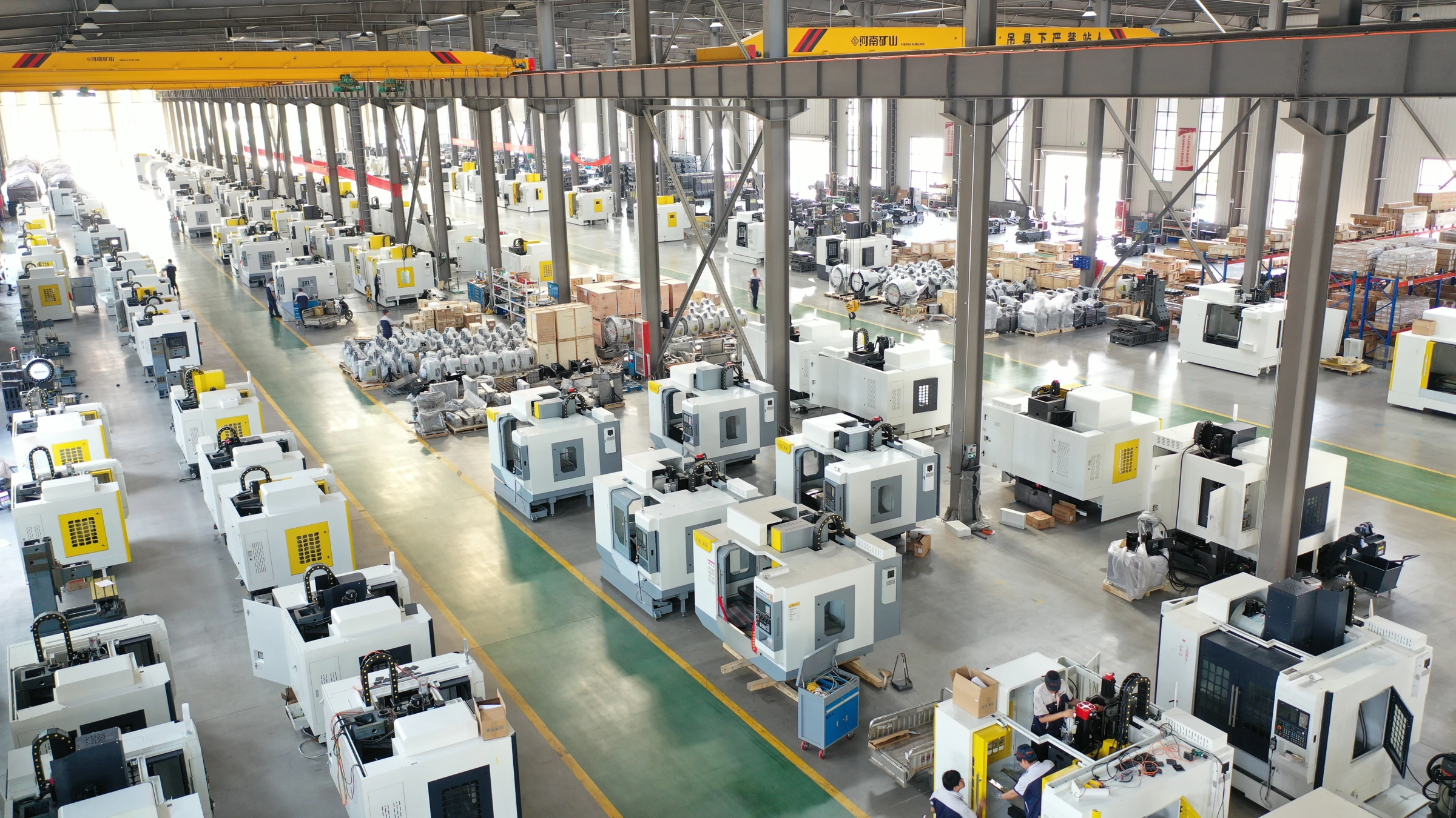 Machining center production workshop